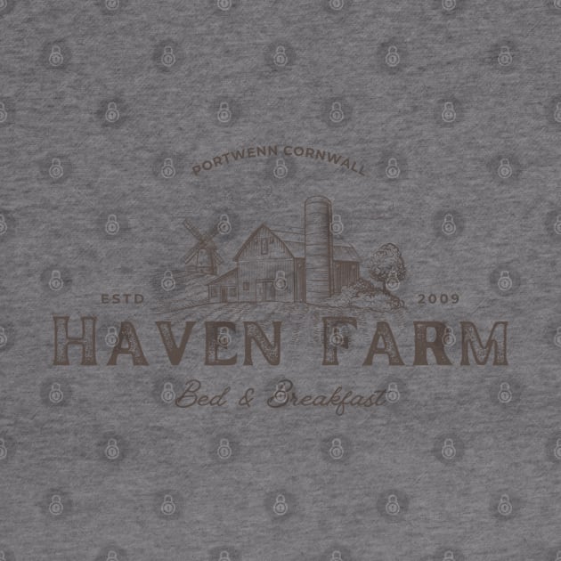 Doc Martin Haven Farm Aunty Joan Portwenn Port Isaac Cornwall Dark by SonnyBoyDesigns